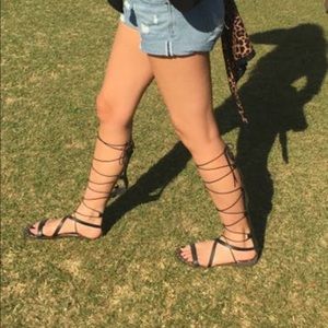 🌟Tall lace up gladiators 🌟